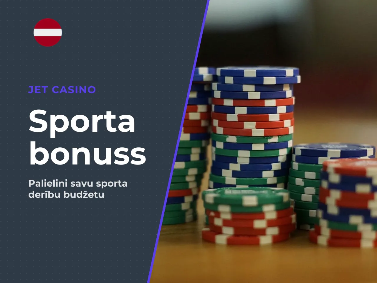 Jet Casino sporta likmju bonuss jauniem